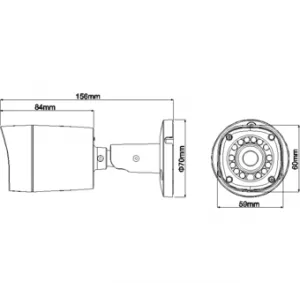 Видеокамера DAHUA DH-HAC-HFW1000RMP-0360B Видеокамера DAHUA DH-HAC-HFW1000RMP-0360B